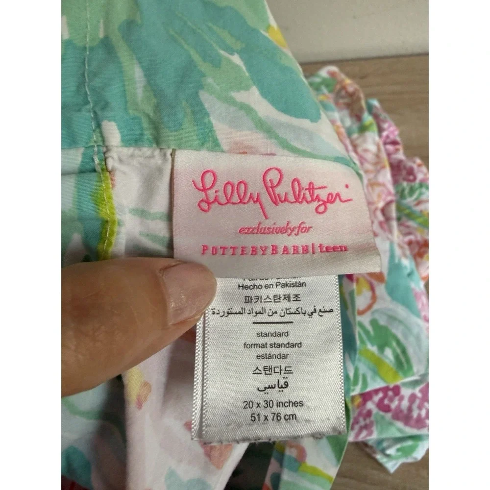Pottery Barn Teen Lilly Pulitzer Orchid Sheet Set 3 Pc Full